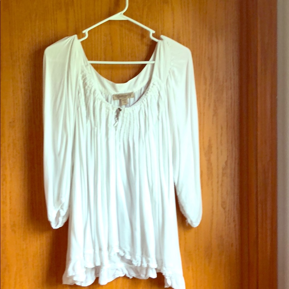 Boho white blouse